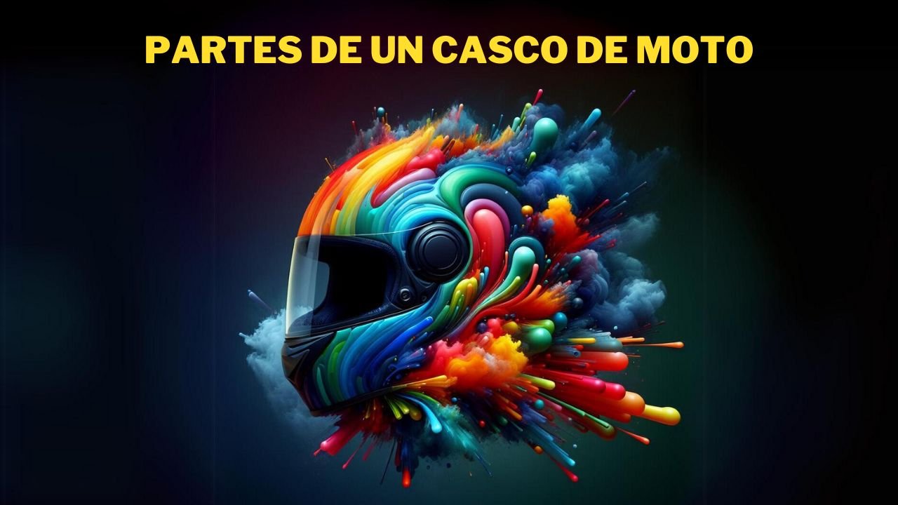 partes de un casco de motocicleta